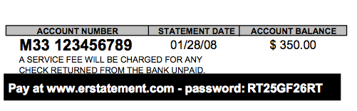 Registration Password Description