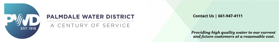 Palmdale Water District Header Logo